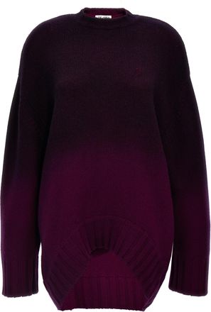 The Attico Purple Wool Short Womens Dress