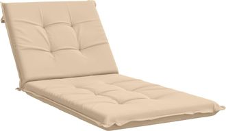 vidaXL Cuscino Per Lettino Gemert 100% Poliestere Crema Vidaxl