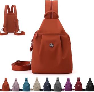 Generic 2026 Premium 3 in 1 Anti-Theft Travel Tote Bag, Waterproof 2-Way Commuter Bag, Waterproof Convertible Shoulder Bags (Orange)