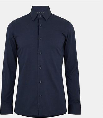 HUGO BOSS Mens Kent Slim FiT-Shirt - Navy - Size: 14.5 inch