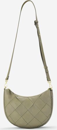 Clarks Womens Bea WovenCross Sage Leather Bags - Green - One Size