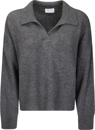 Be You polo collar sweater - Grey