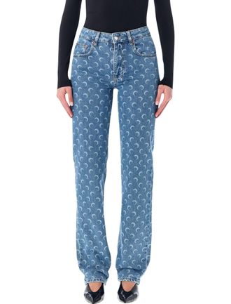 Marine Serre Jeans Blau