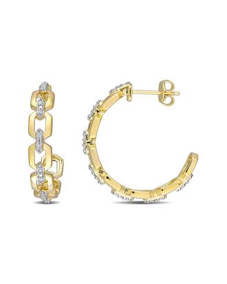 Rina Limor Vermeil 0.14 Ct. Tw. Diamond Earrings