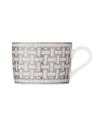 Herm&egrave;s Mosaique au 24 Platinum Tea Cup & Saucer
