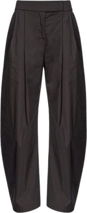 Pinko Wijde Broeken - Dames - Wijde Broeken - Zwart - XL - Broeken