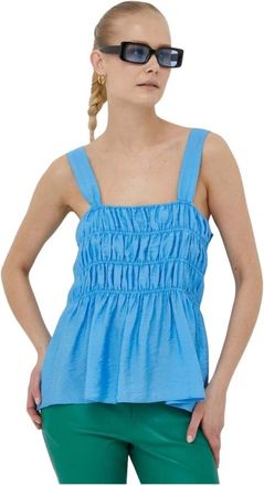 Day Birger Et Mikkelsen Top sin mangas - Tops - Mujer - Azul - 2XS