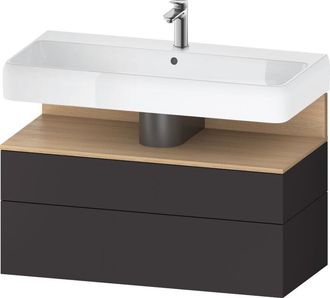 Duravit Duravit - Qatego Mueble Bajo Lavabo, 1 Extra&iacute;ble Y 1 Caj&oacute;n