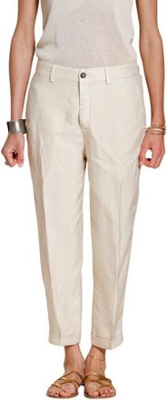 Mason's Linda Summer Chino Pants - Dames - Chinos - Beige - M - Linnen - Broeken