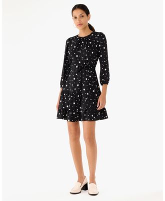 Kate Spade New York Womens Star Toss Shift Dress - Black - Size X-Large