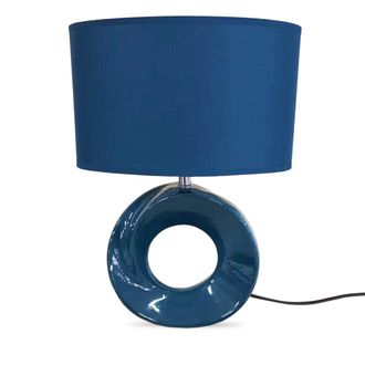 Lewis's Phoebe Ceramic Table Lamp - Teal Green | TJ Hughes