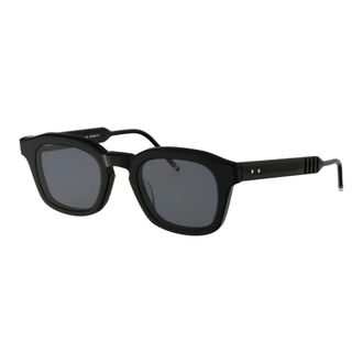 Thom Browne Stijlvolle zonnebril voor ultieme zonbescherming - Heren - Accessoires - Zwart - Maat: 48 MM
