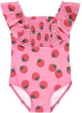 Huxbaby Strawberry Fields Forever Shirred Swimsuit at Nordstrom, Size 6-12M Au