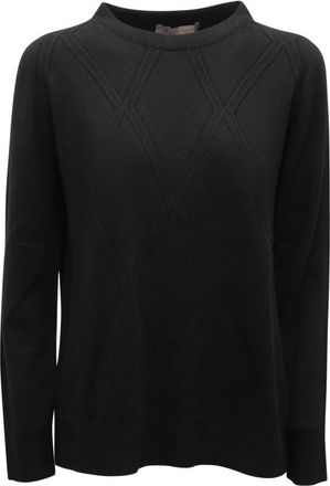 D.exterior Kasjmiermixtrui Zwart Model 59049 - Dames - Ronde hals truien - Zwart - S - Kasjmier - Truien & Vesten