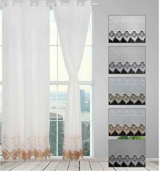 Trade Shop Trade Shop - Tenda Veruska Pannello Singolo 6 Borchie Porta Finestra Cucina Bastone 140x280cm