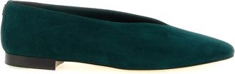 Jimmy Choo London Schoenen, Dames, Groen, 38 1/2 EU, Su&egrave;de, Margot Flat