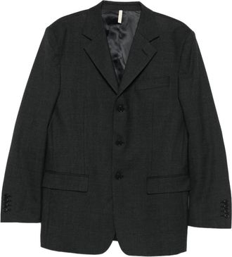 Sunflower single-breasted notched-lapel jacket - Grey