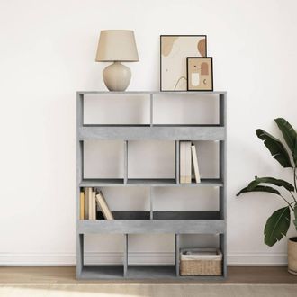 Berkfield Home Classic Bookcase Concrete Grey 100x33x125.5 cm Engineered Wood