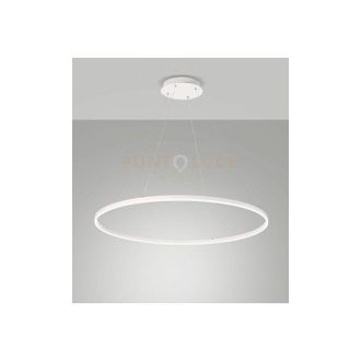 Fabas Luce Leo sospensione bianca a led 60W 4000K 6700LM D.100CM dimmerabile dali