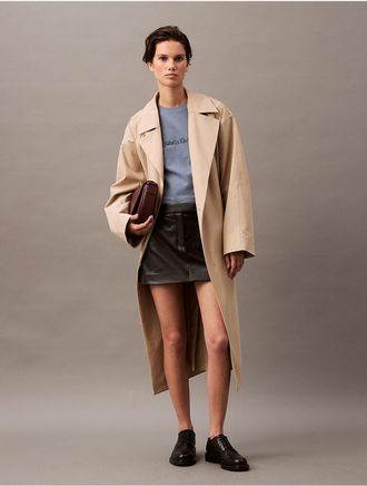 Calvin Klein Jeans Calvin Klein Womens Tonal Standard Logo Graphic Slim Fit T-Shirt - Blue - XS