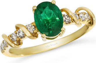 Le Vian Ladies Costa Smeralda Emeralds Rings set in 14K Honey Gold