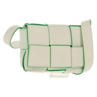 Bottega Veneta Pre-owned Cross Body Bags, female, White, Size: ONE SIZE Pre-owned Vintage Shoulder Bag