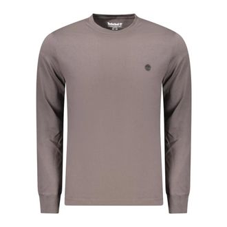 Timberland Tops, Heren, Bruin, 2Xl, Katoen, Dunstan River Slim Geborduurd Longsleeve T-shirt