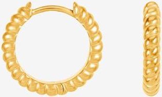 Dower & Hall Mens Small Twist Hoops in Yellow Gold Vermeil at Nordstrom