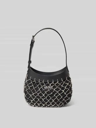 Kenzo Shoulder Bag aus reiner Baumwolle in Black, Gr&ouml;&szlig;e 1