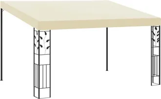 vidaXL Cenador Con Montaje En La Pared Crema 4x3x2,5 M Vidaxl