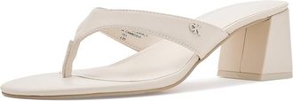 Calvin Klein Locinda Womens Sandals Ivory : 6.5 M, Faux Leather