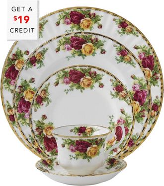 Royal Albert Old Country Roses 5Pc Place Setting With $19 Credit