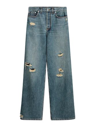 Dior WIDE COTTON TWILL JEANS - Christian Dior - Man