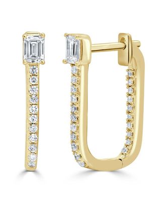 Sabrina Designs 14K 0.56 Ct. Tw. Diamond Hoop Earrings