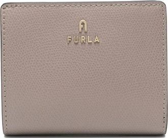 Furla Camelia S Compact Portemonnee - Dames - Portefeuilles - Grijs - ONE Size - Leer - Accessoires