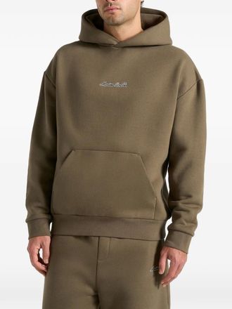 Mani&egrave;re De Voir Ollie hoodie met kangoeroe buidel - Groen