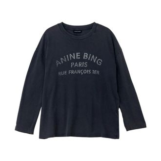 Anine Bing Dames, Tops, Zwart, Maat: S Katoen