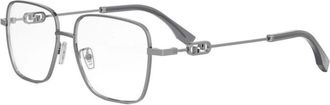 Fendi Mens Black Square Eyeglass Frames FE50102F 012