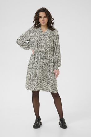 Kaffe Jurk KAmiriam A-shape black white