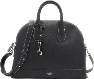 Lancel Zwarte leren handtas Belleville Model - Dames - Handtassen - Zwart - ONE Size - Leer - Tassen