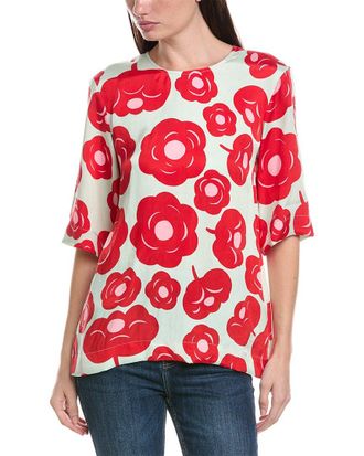 Marimekko Toinen Tumma Tie Back Top