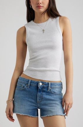 BP. Crewneck Rib Tank in Grey Fog Heather at Nordstrom, Size Xx-Small