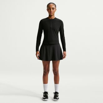 Nike Womens Court Advantage Dri-FIT Short Tennis Skirt in Black | FZ6729-010