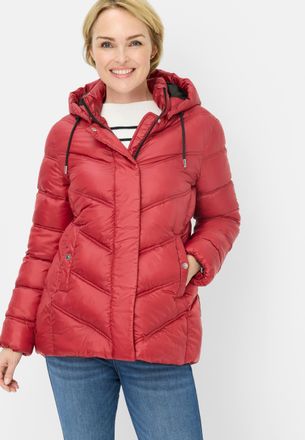 Fuchs Schmitt Steppjacke FUCHS SCHMITT Steppjacke, Damen, Gr. 36, rot, Web, Obermaterial: 100% Polyester. Wattierung: 100% Polyester, clean, unifarben, regular fit 