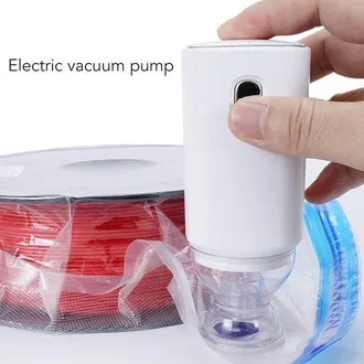 OEM Bomba De Vac&iacute;o Manual Recargable Por Usb, Modelo A, Color Blanco, Mini Dispositivo De Succi&oacute;n El&eacute;ctrico Para Bolsas De Vac&iacute;o De Alimentos