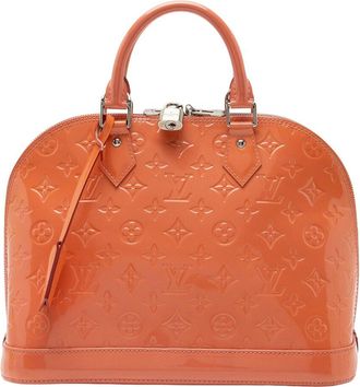 Louis Vuitton Orange Monogram Vernis Alma Pm (Authentic Pre-Loved)