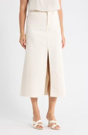 Frank & Eileen Denim Maxi Skirt in Natural at Nordstrom Rack, Size 24