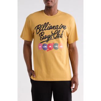 Billionaire Boys Club BB Align Cotton Graphic T-Shirt in Honey Mustard at Nordstrom Rack, Size Xxx-Large