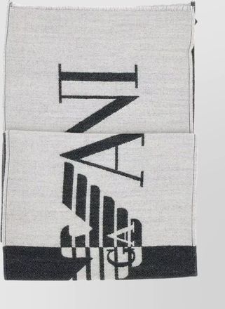 Emporio Armani rectangular monochrome scarf accessory