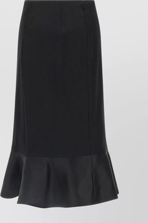 Fendi virgin wool high-rise midi skirt